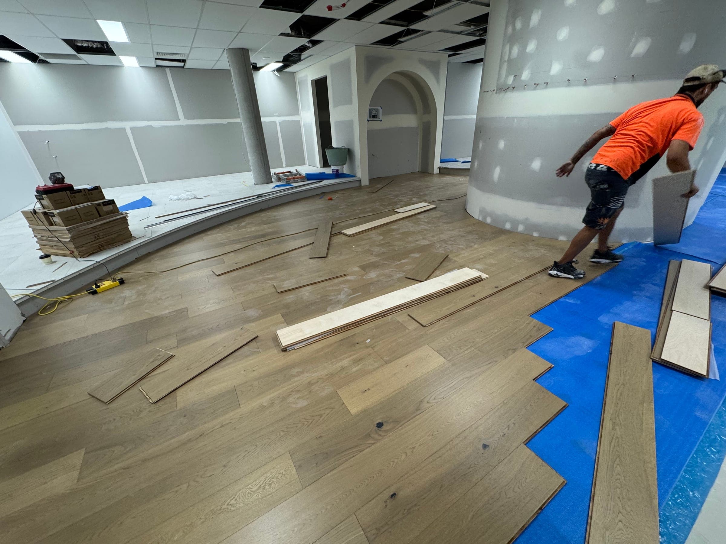 Gold Coast showroom flooring project