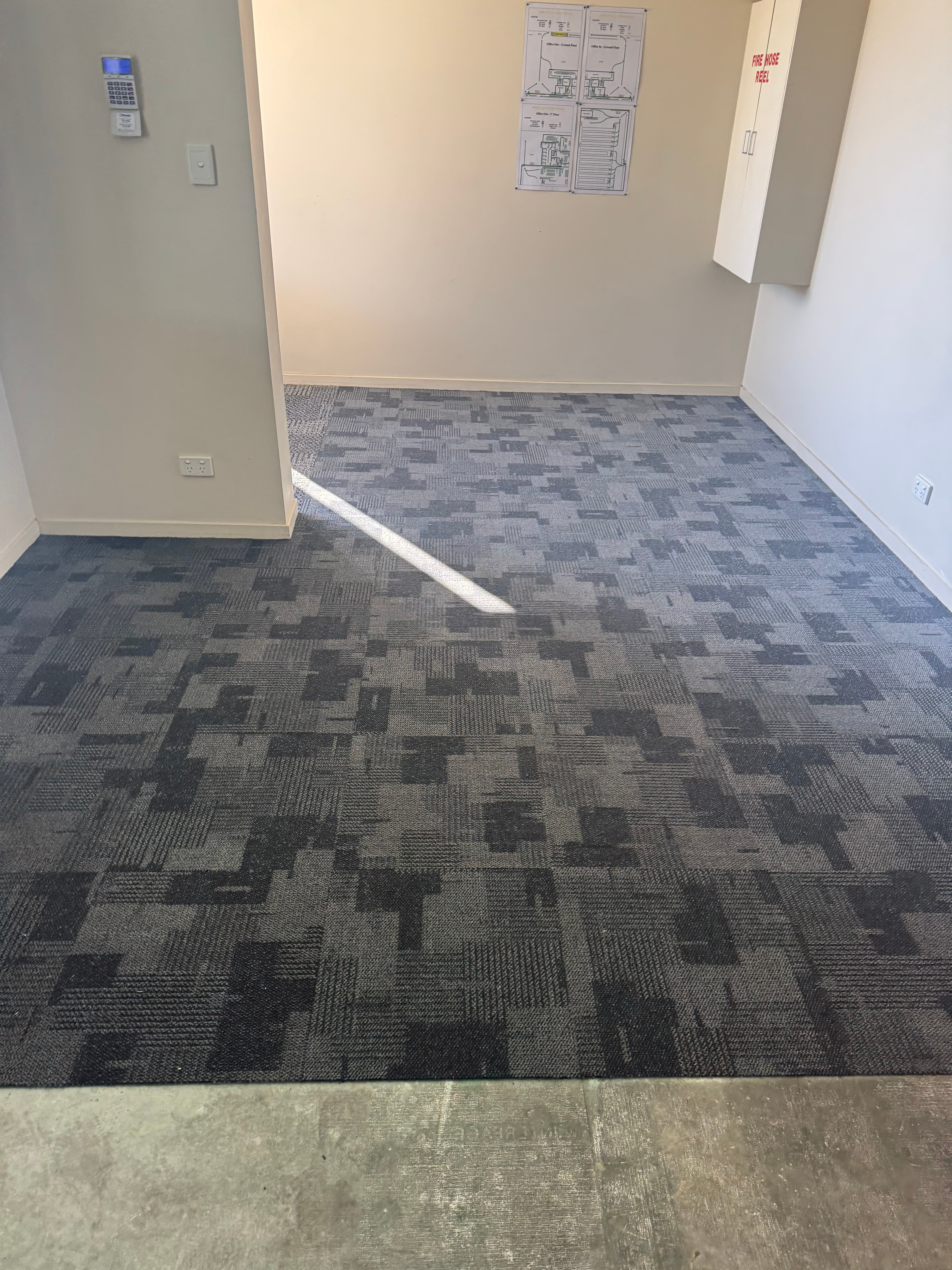 Carpet tile removal and substrate clean-up
