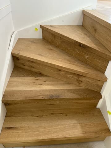 The Gap staircase flooring detail
