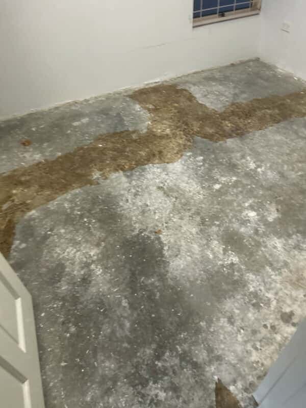 Old Flooring Removed for Subfloor Prep