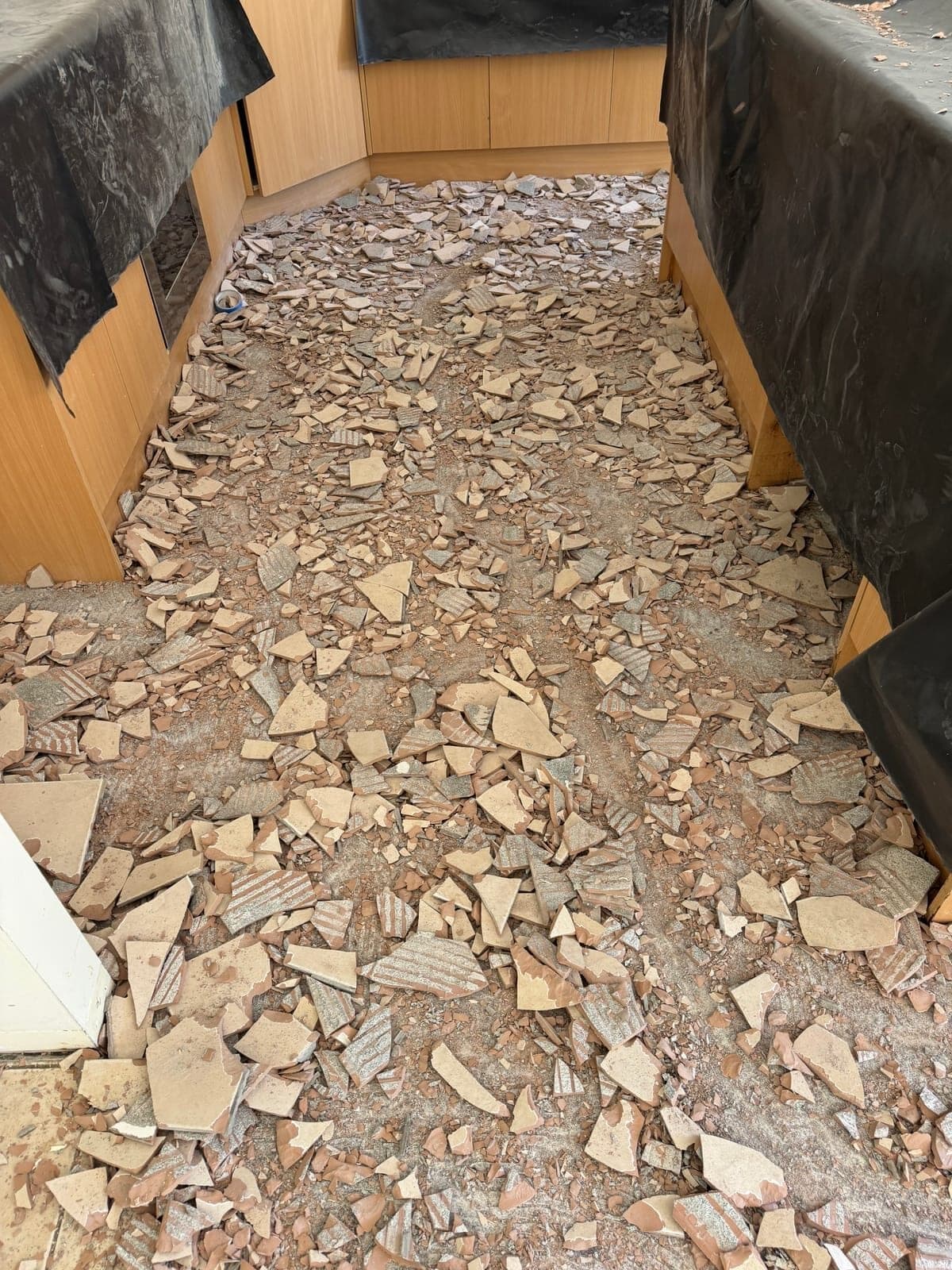 Clean flooring uplift and removal